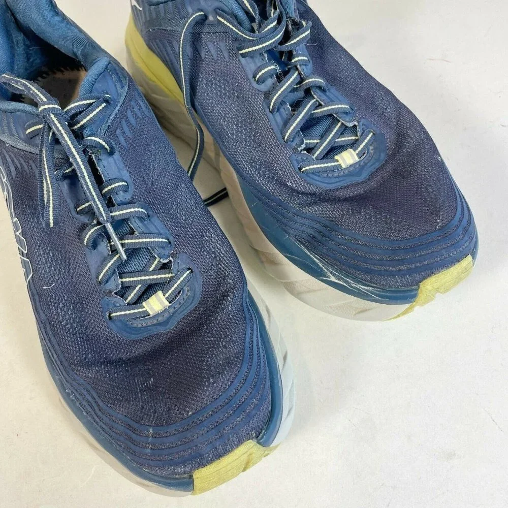 Hoka One One Womens Bondi 6 Running‎ Sneakers Blue Sz 10 Rubber Athletic 1019270